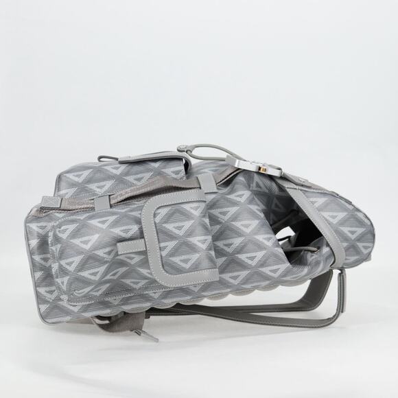 DIOR CD Diamond Backpack Pvc Gray - Picture 4 of 14